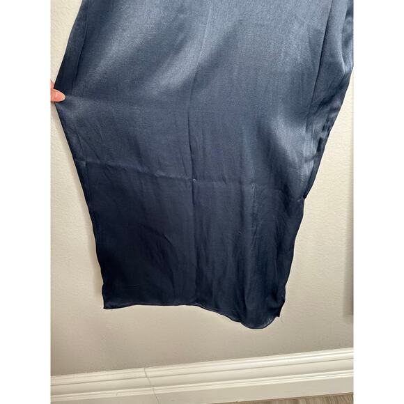 FREE PEOPLE “Not Your Baby” Satin Wide Leg Deep V High Waist Jumpsuit Size 0/XS - Picture 9 of 16